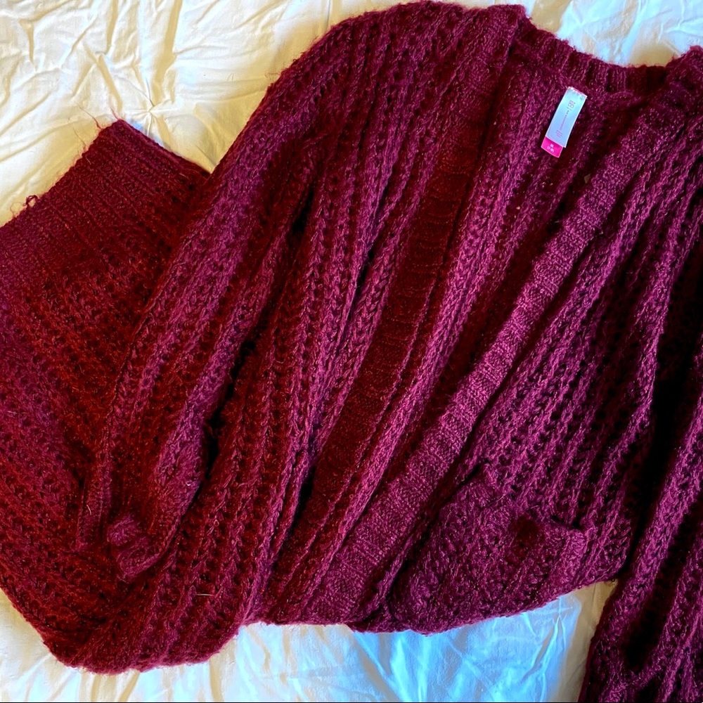 Maroon Cardigan